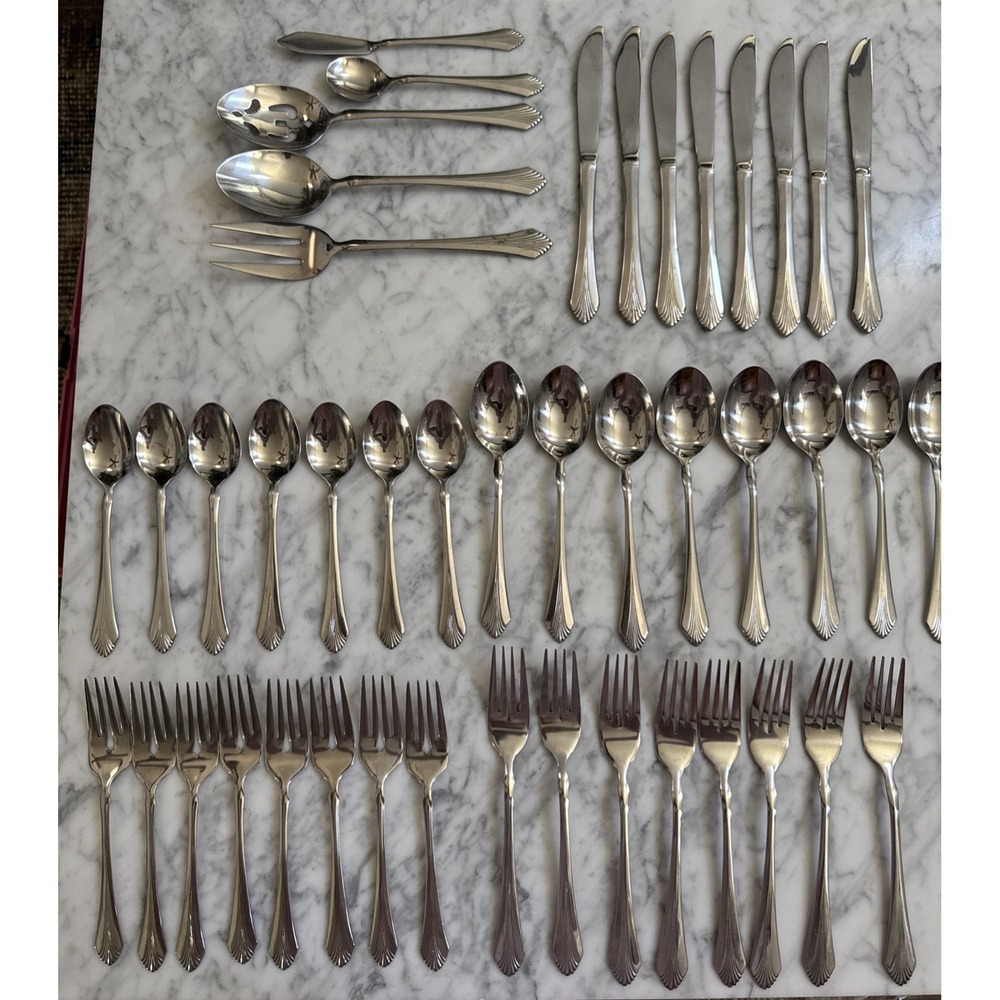 Claridge/Masterpiece Rogers Bros. Silverplate 45 Pieces Serving Pieces 8 Place S